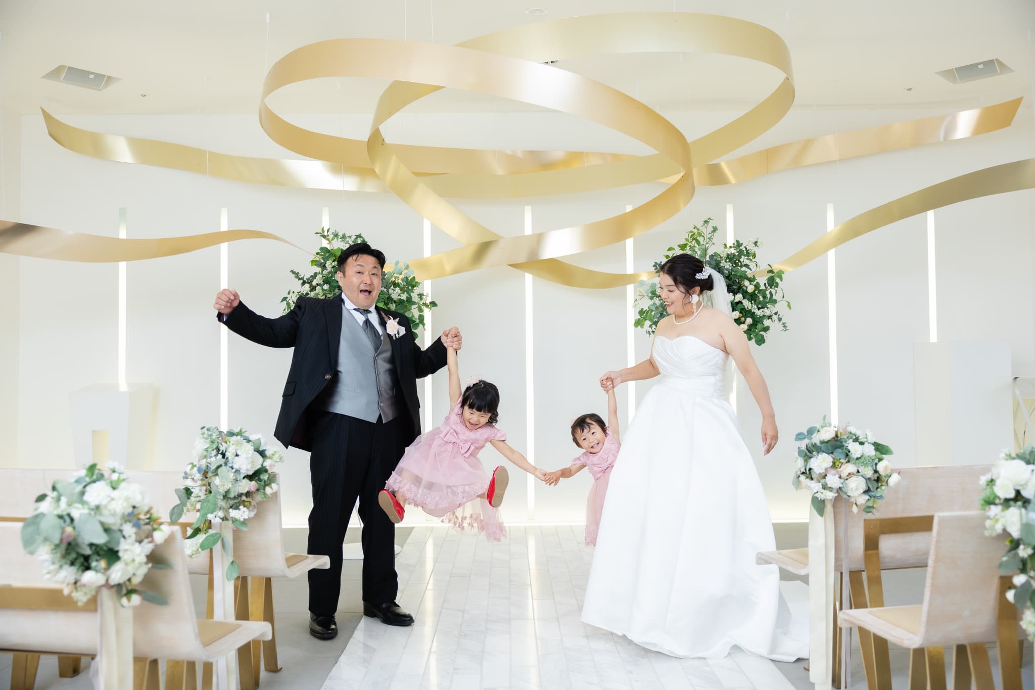 可愛いお子様と一緒に笑顔はじけるフォトウェディング！